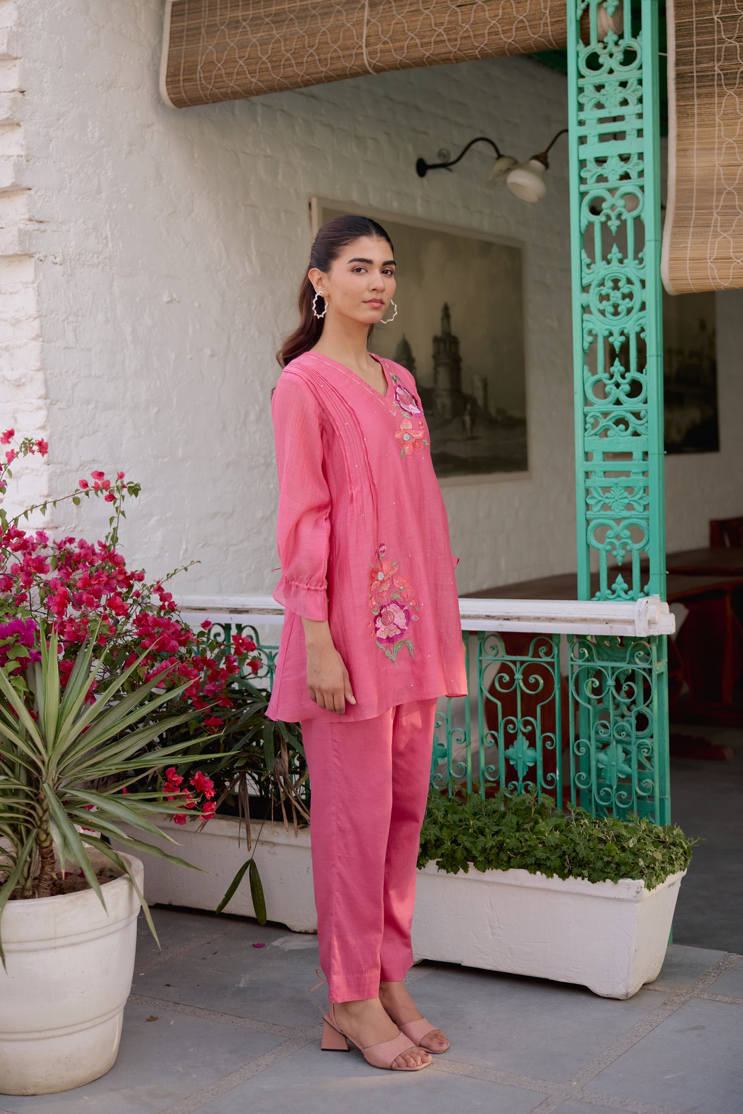 Sweet Rose Cord Set- Pink