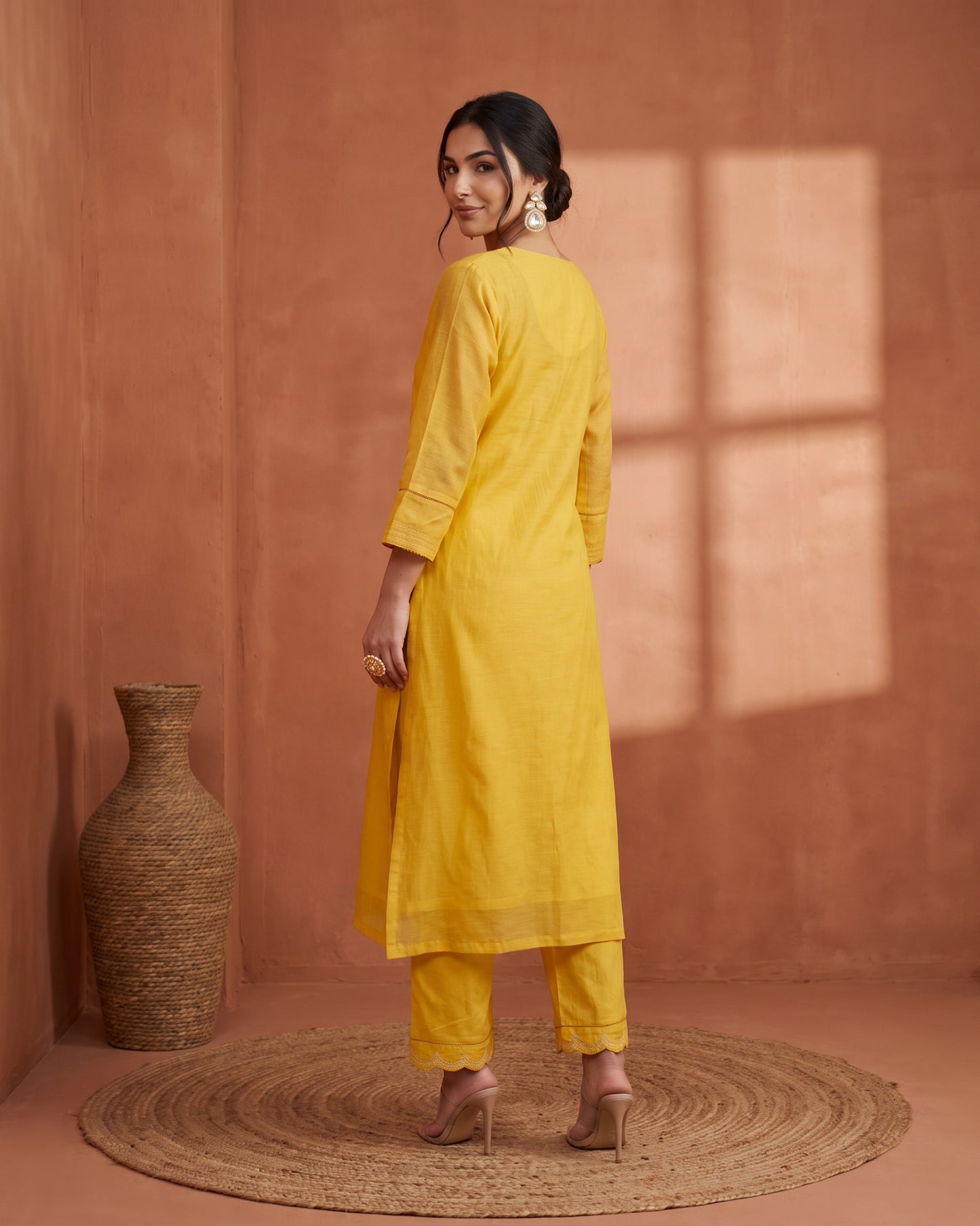 Kanak Suit Set- Yellow
