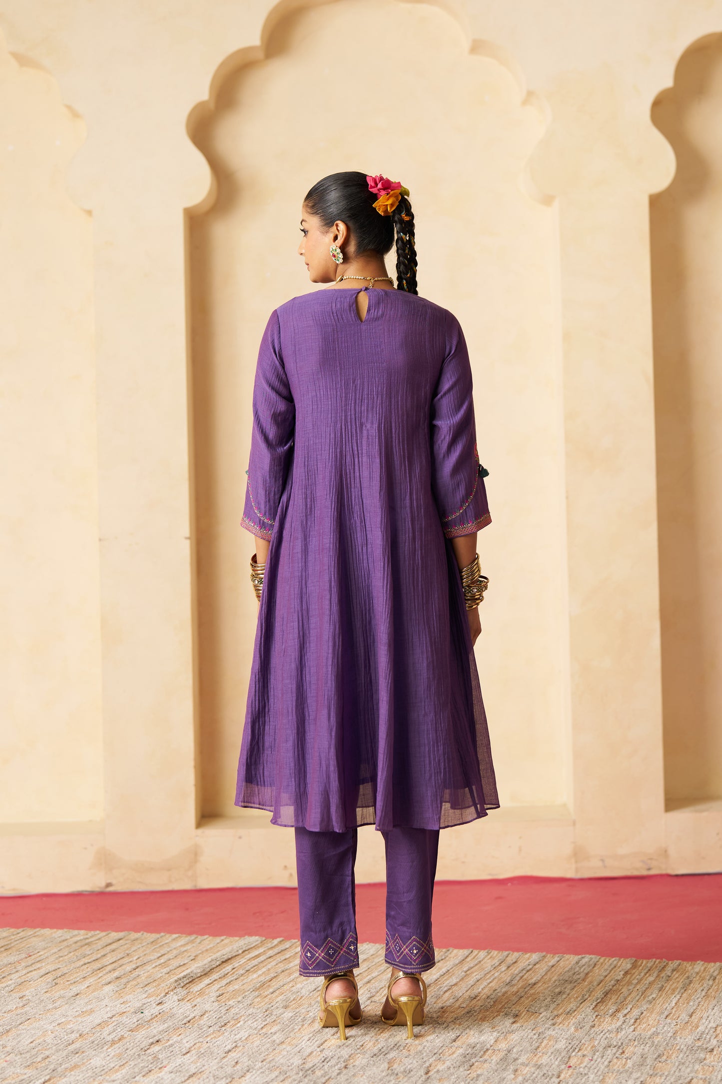 Pankhuri Suit Set- Purple