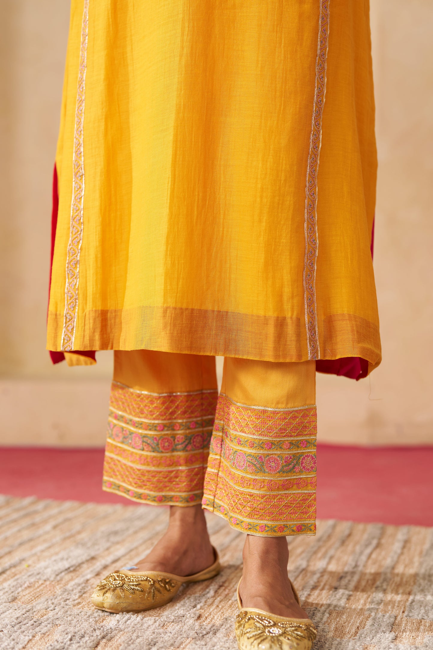 Phagun Gota Suit Set- Yellow