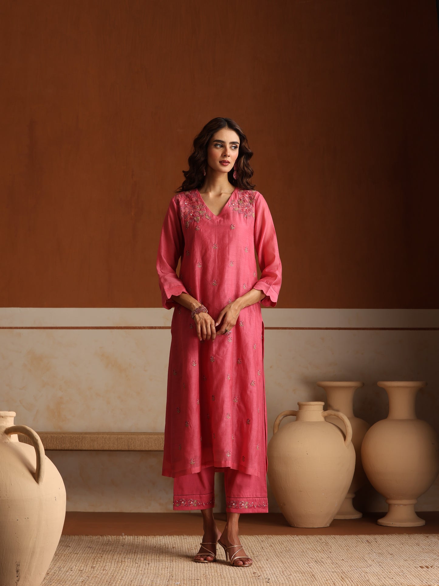 Rose Suit Set - Pink
