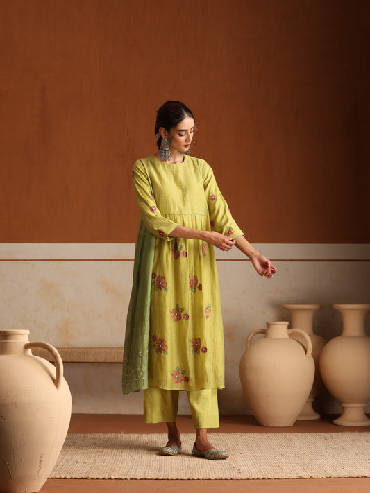 Marigold Suit Set - Lime