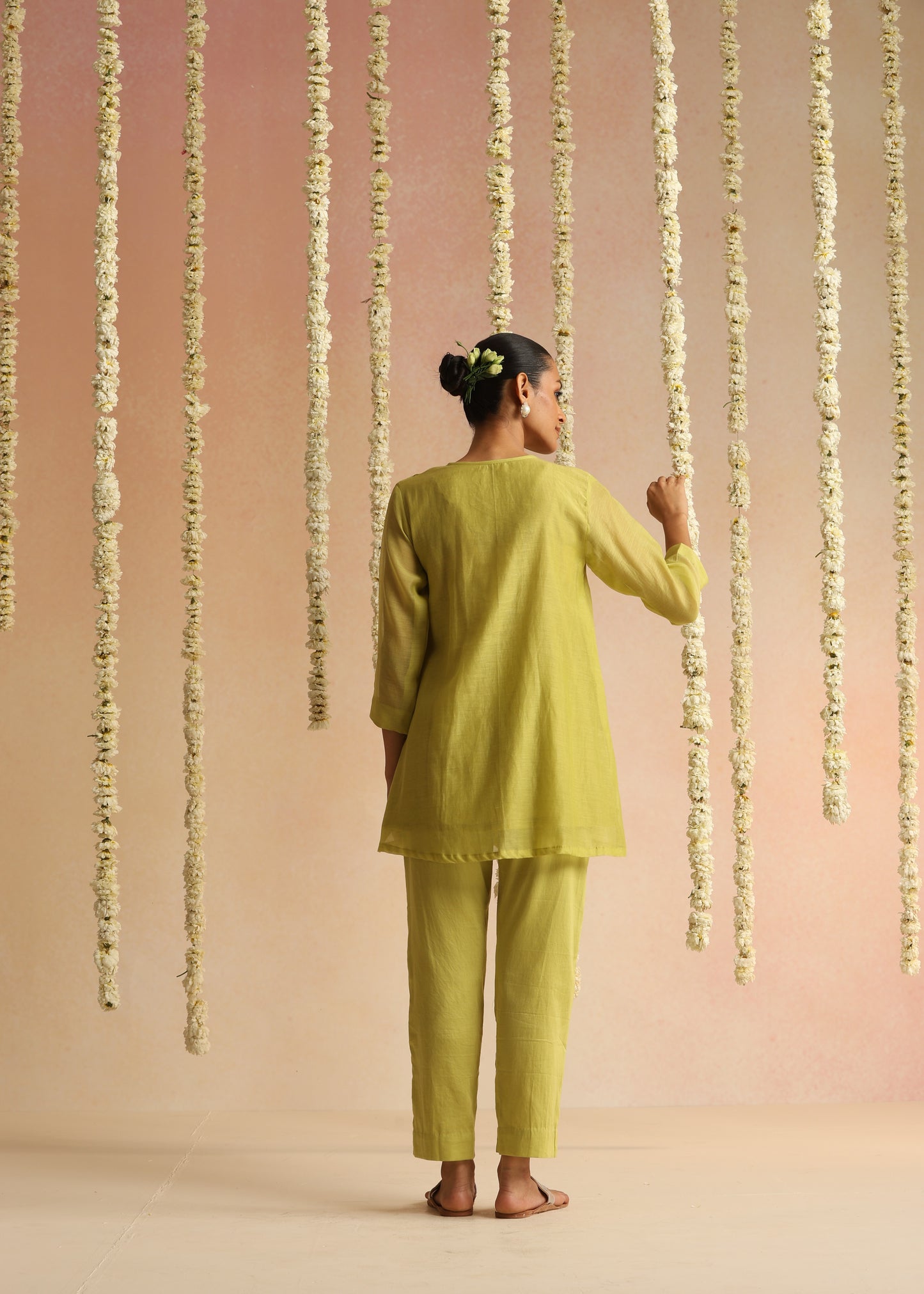 Chamak Cord Set - Lime