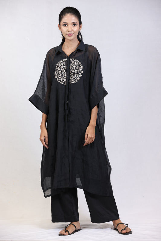 Flo Kaftan Set - Black