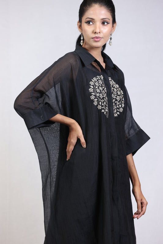 Flo Kaftan Set - Black