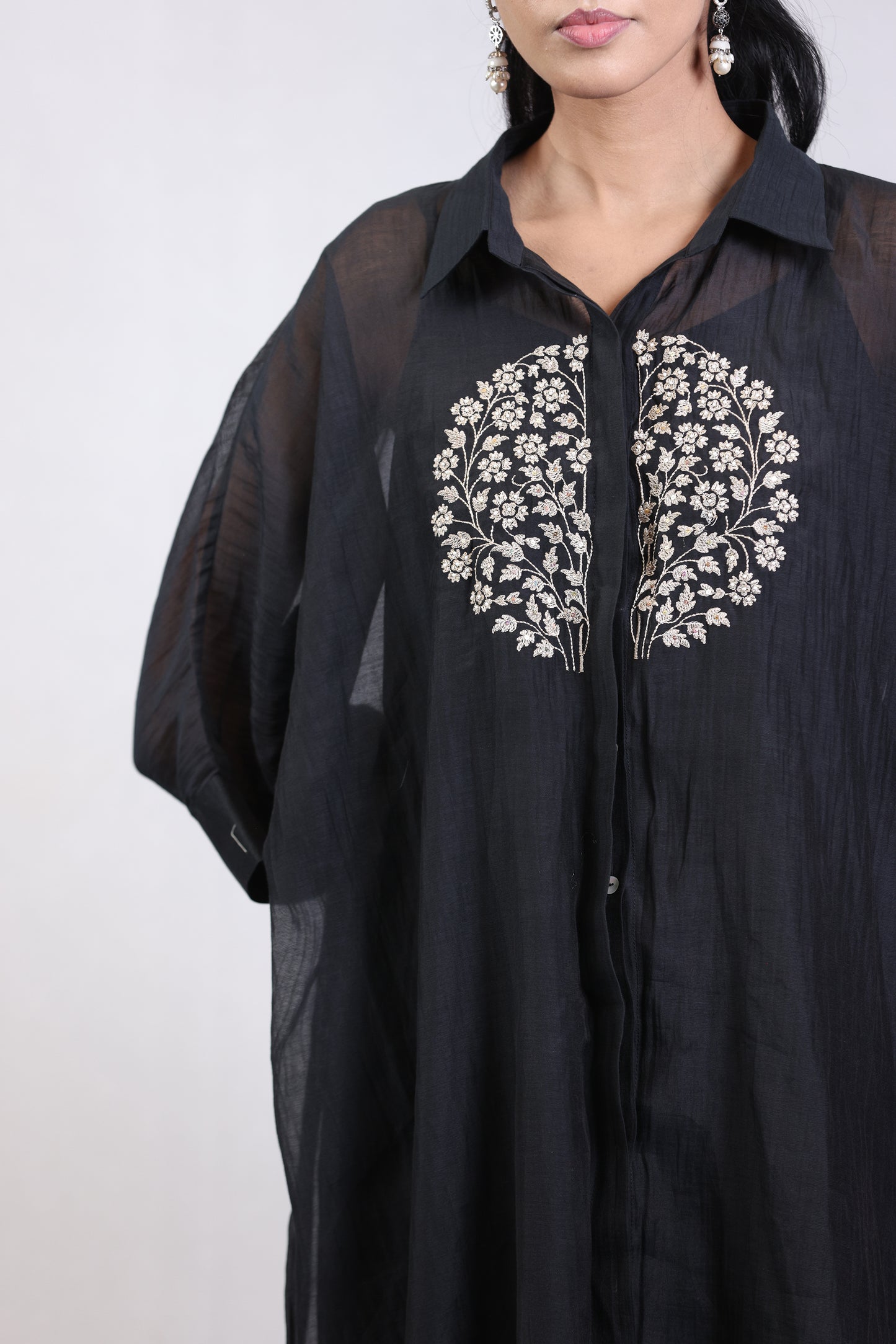 Flo Kaftan Set - Black