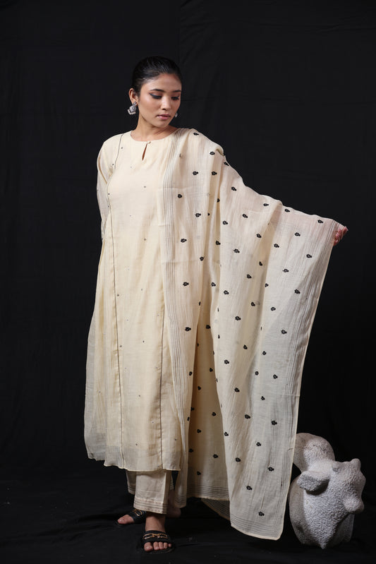 Buti Dupatta - Off White