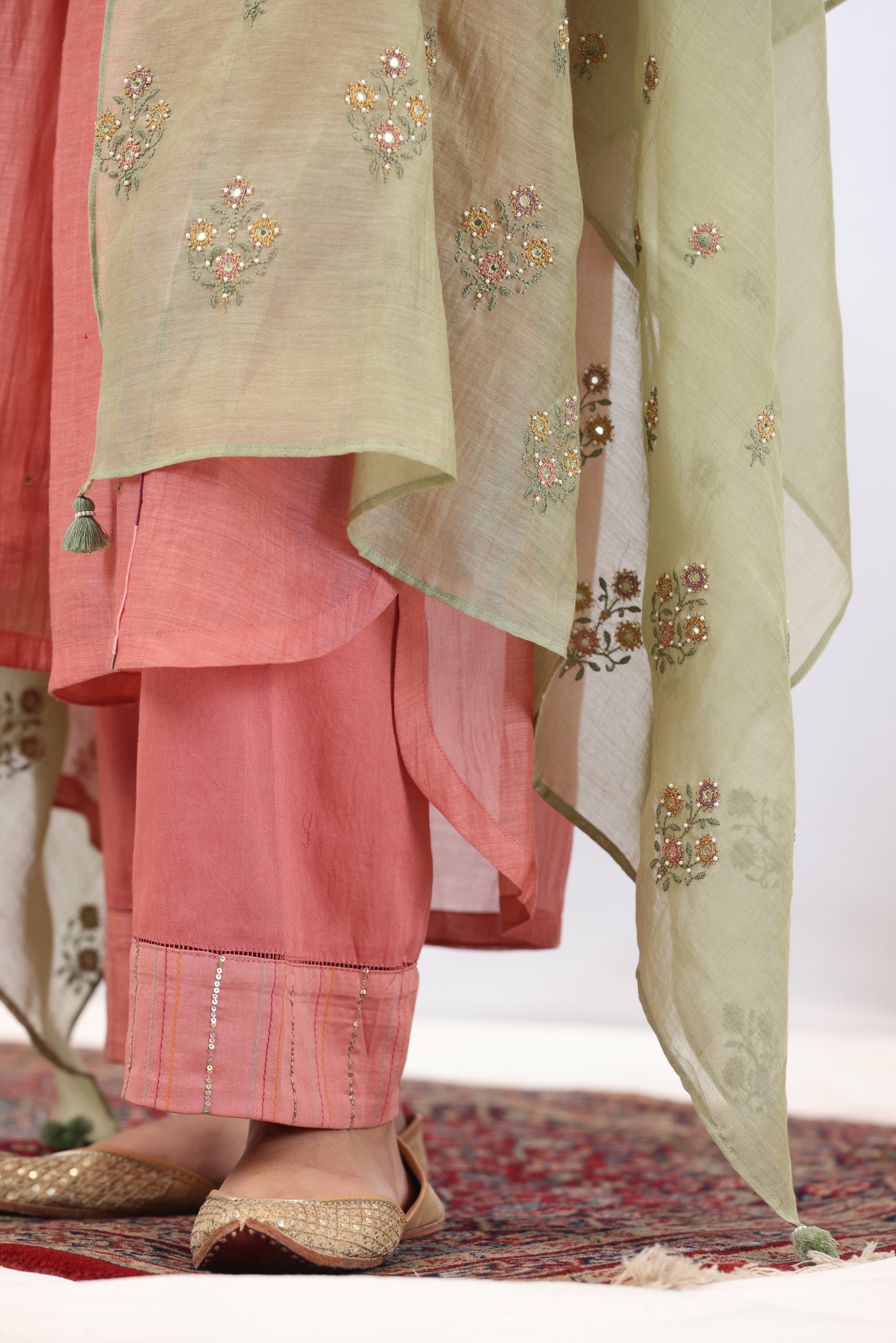 Sitara Kurta Set - Peach