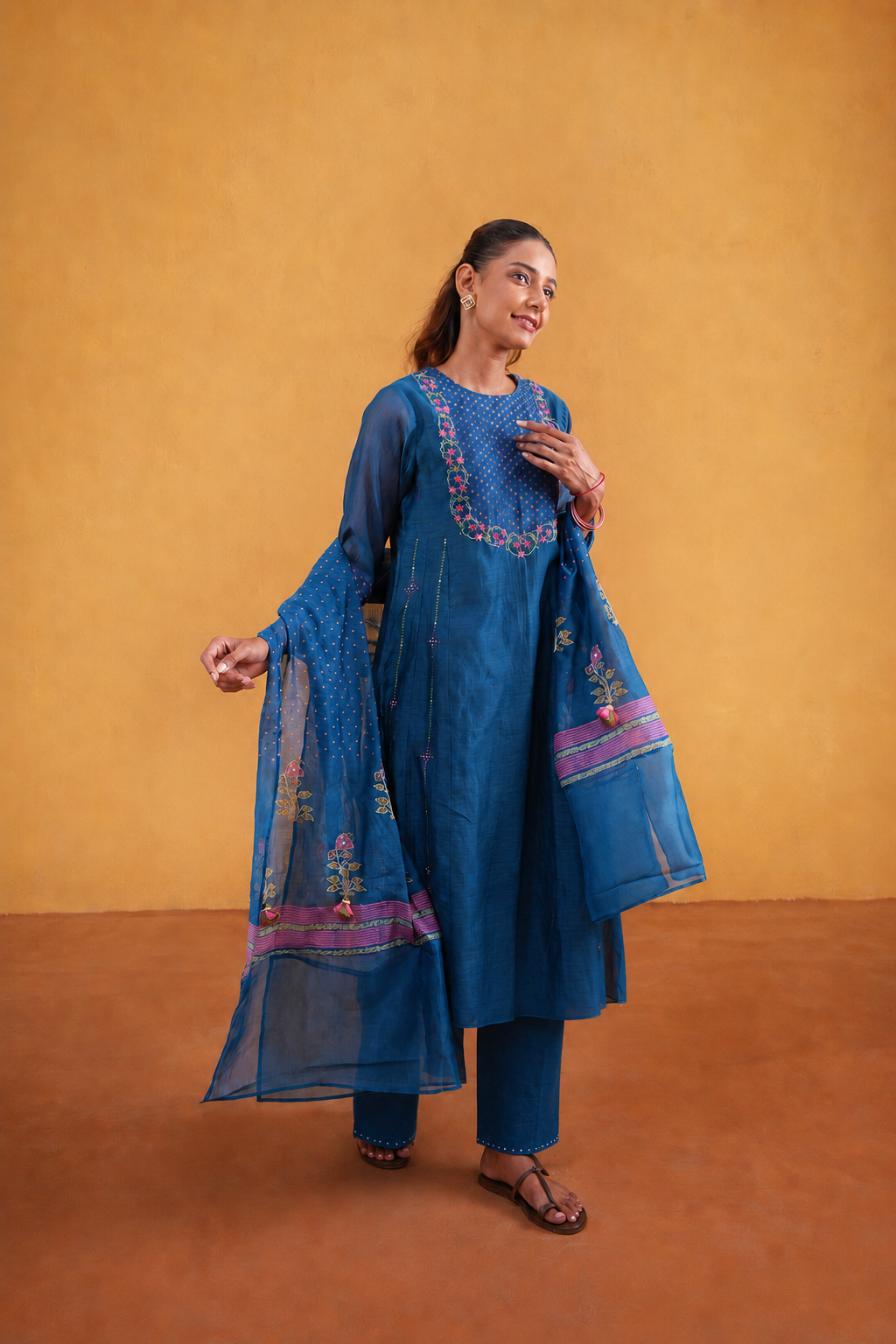 Raagini Suit Set- Blue