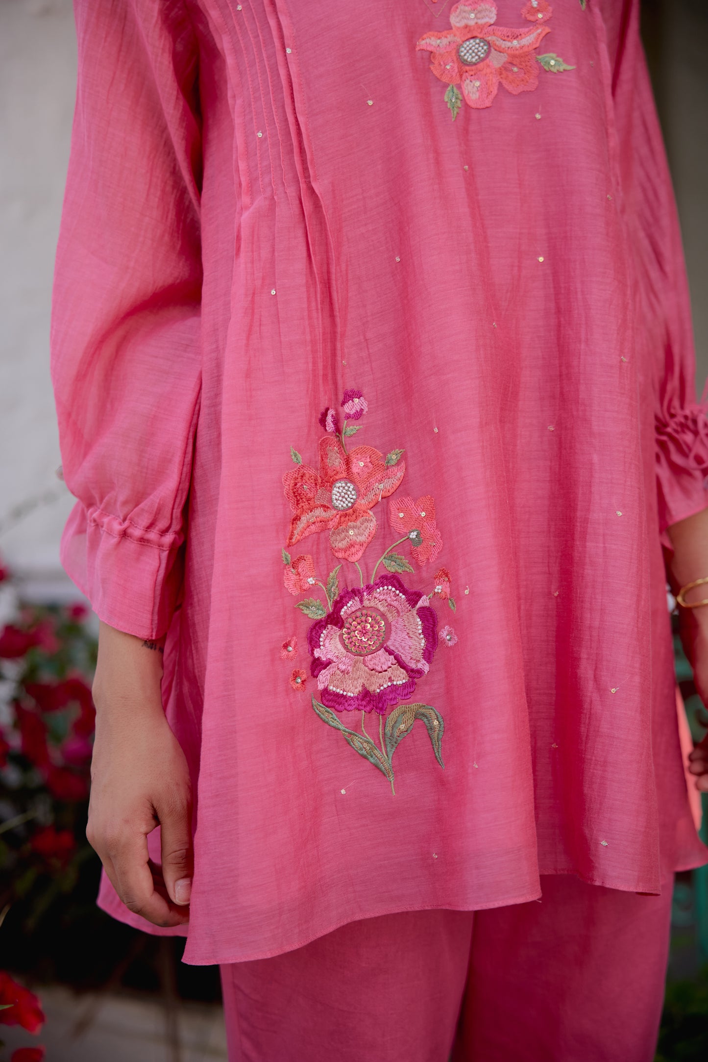 Sweet Rose Cord Set- Pink