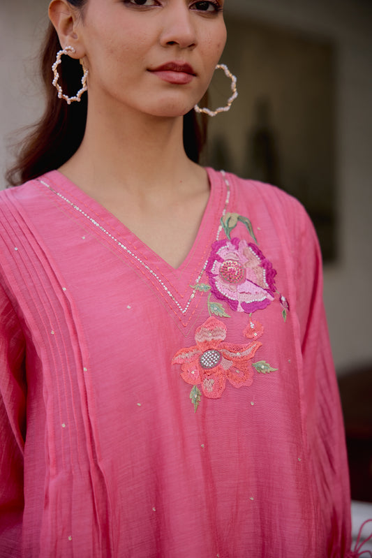 Sweet Rose Cord Set- Pink
