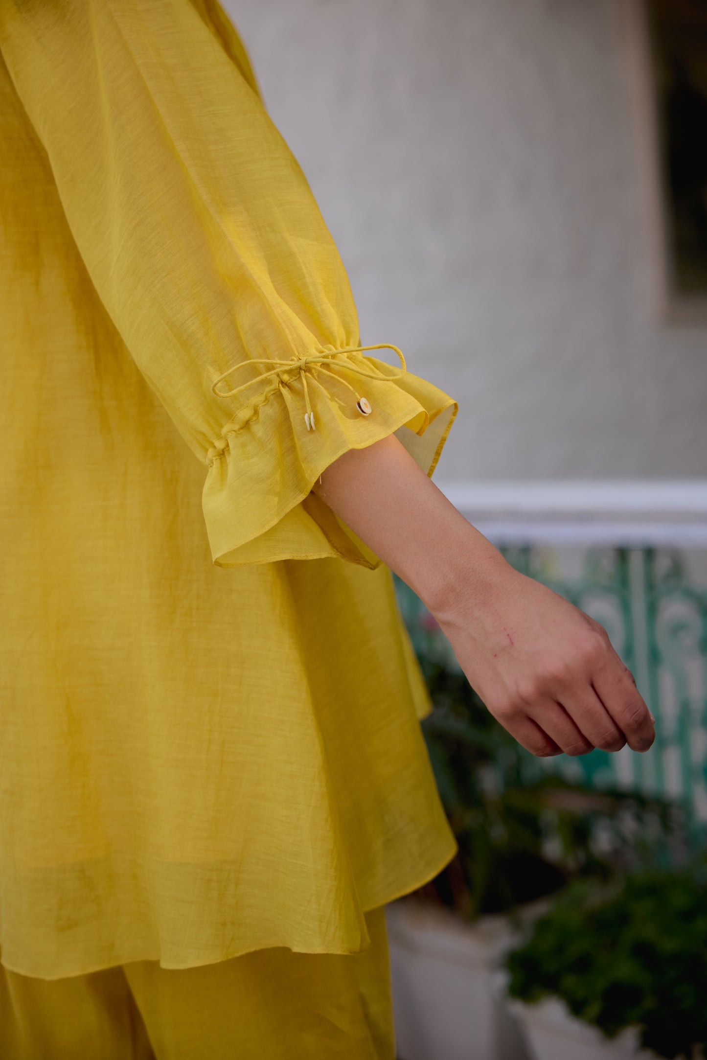 Sweet Rose Cord Set- Yellow