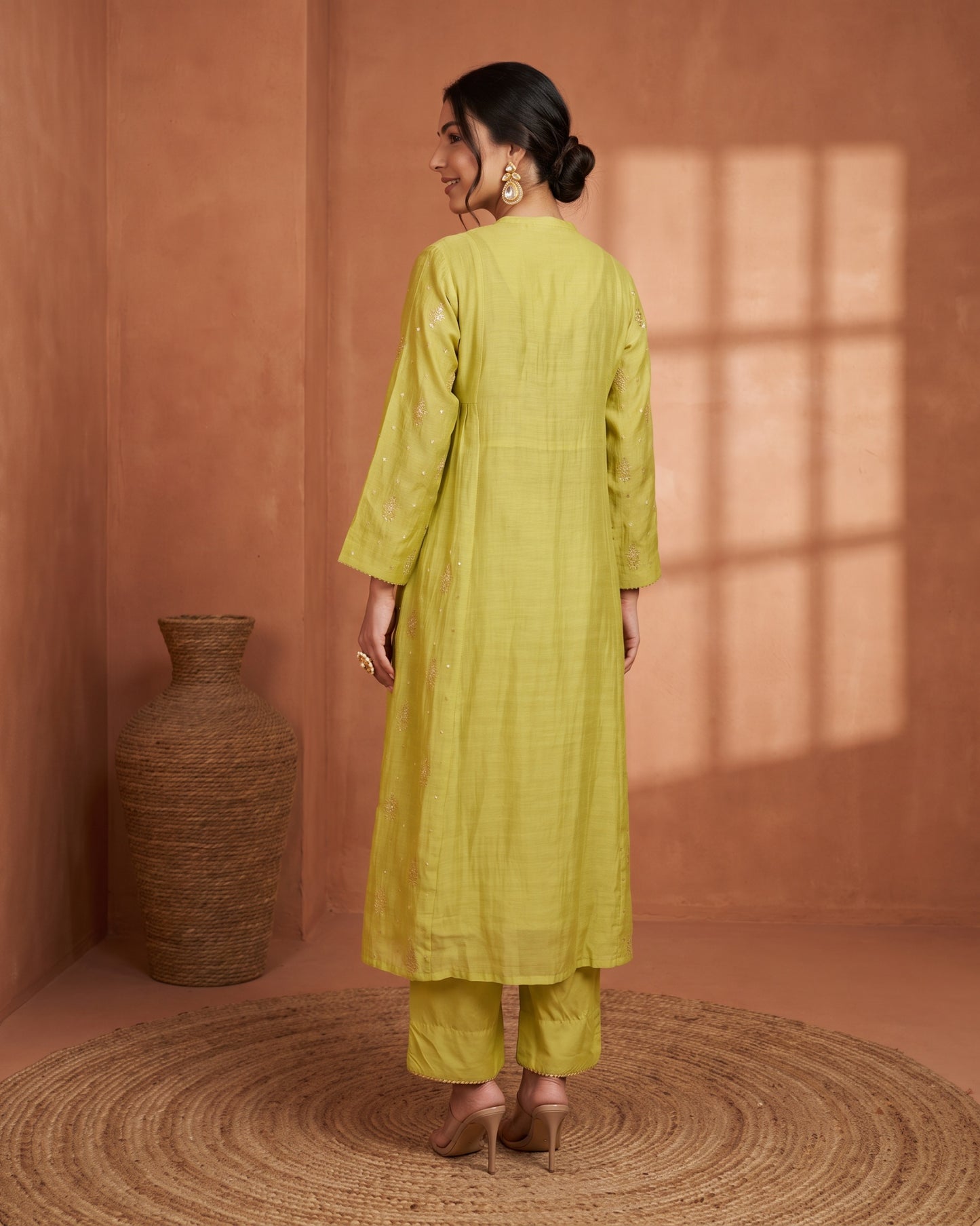 Utsav Suit Set- Lime