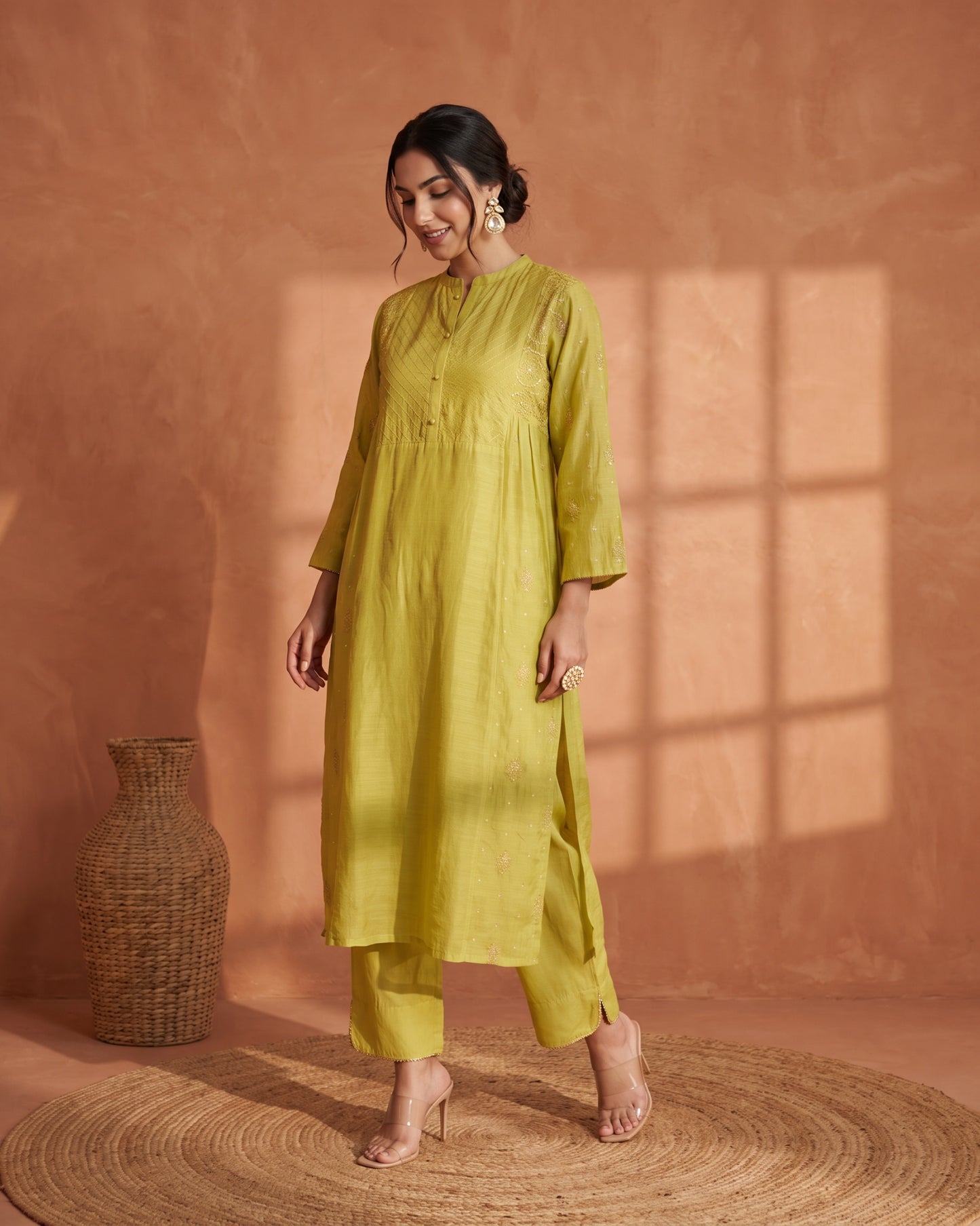 Utsav Suit Set- Lime