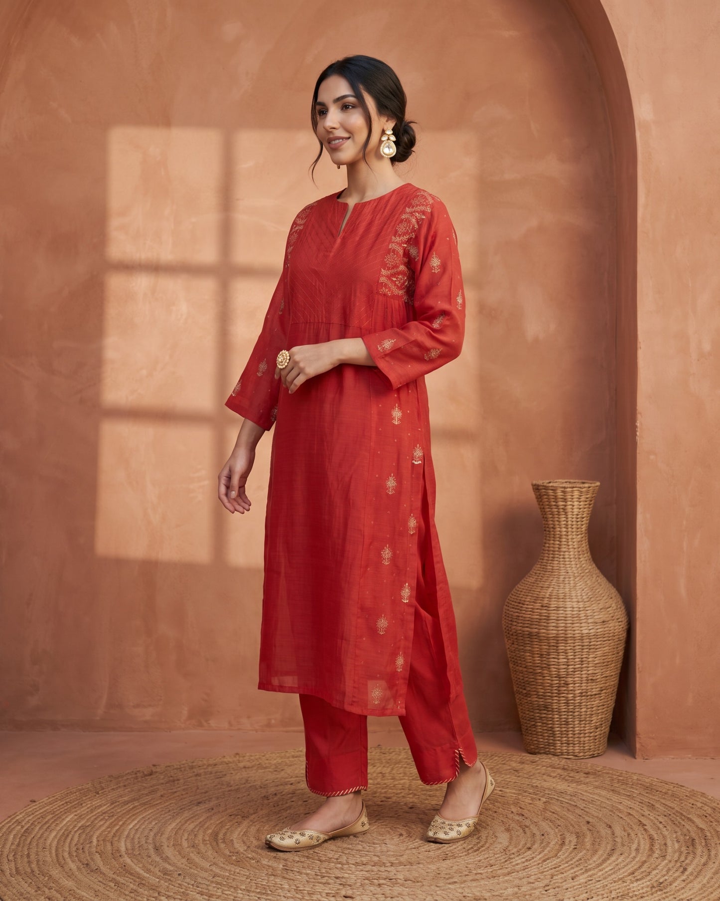 Utsav Suit Set- Red