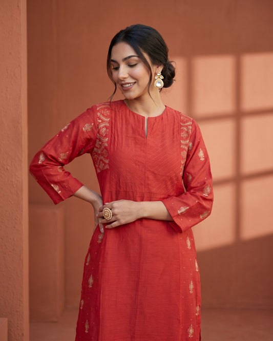 Utsav Suit Set- Red