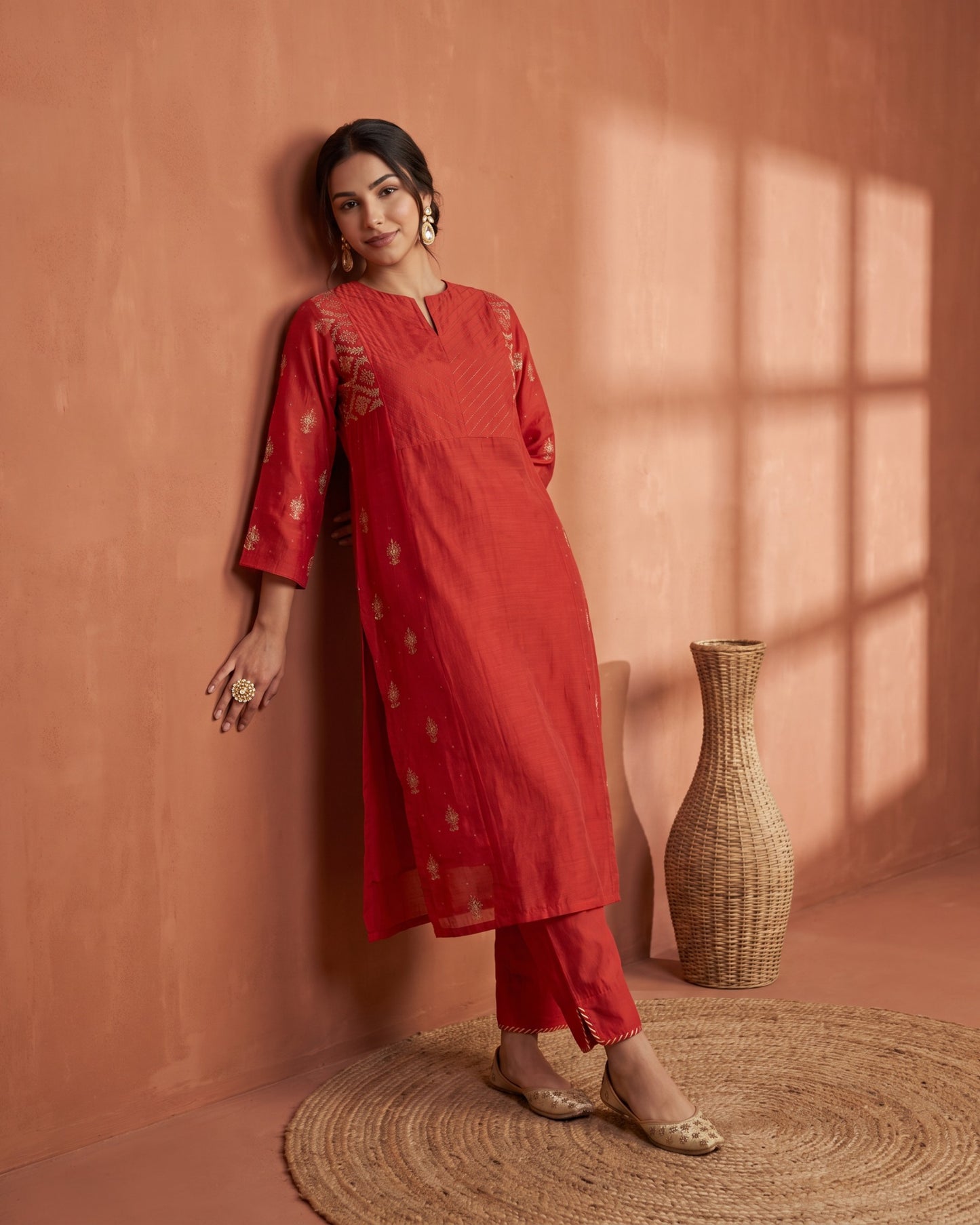 Utsav Suit Set- Red