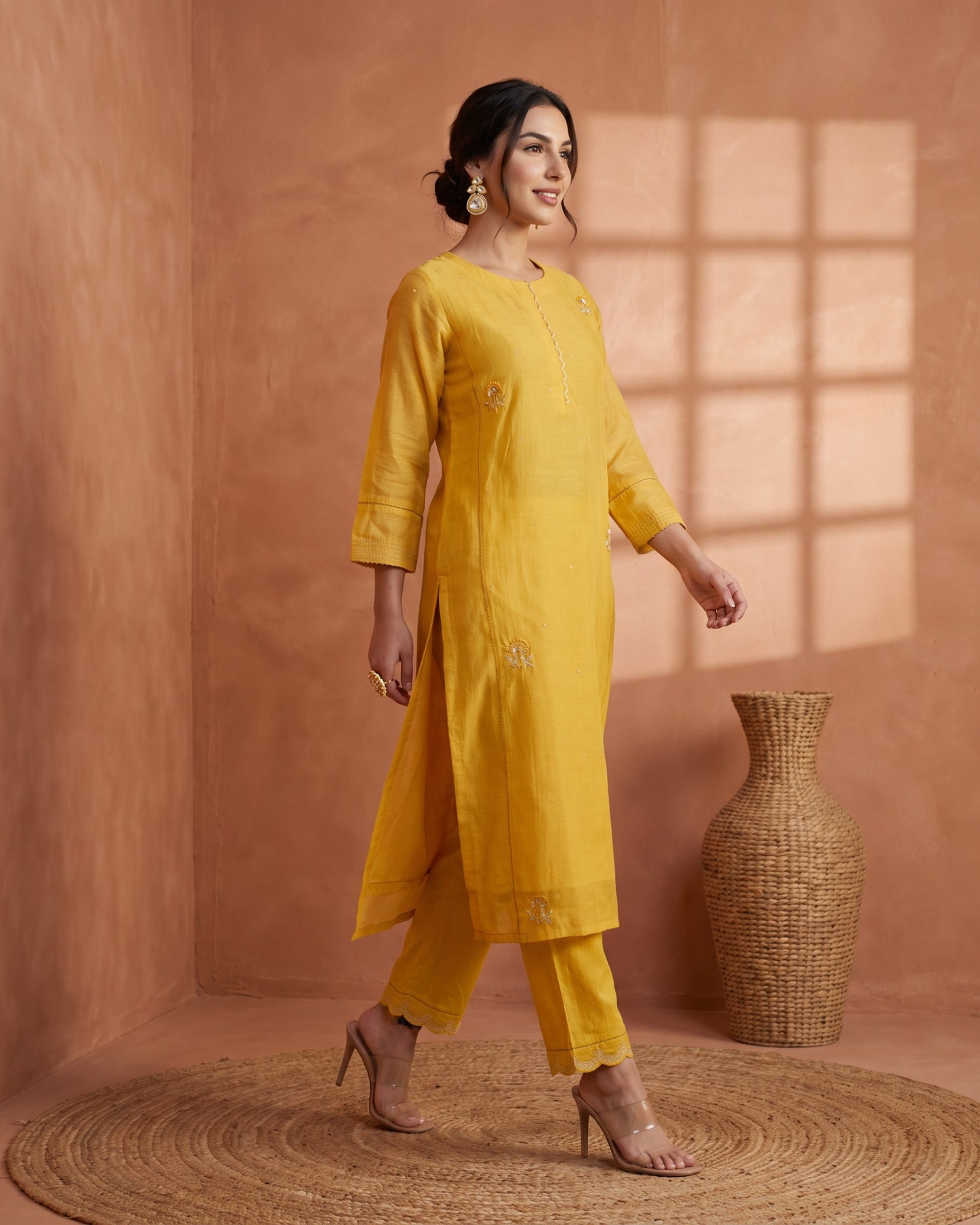 Kanak Suit Set- Yellow