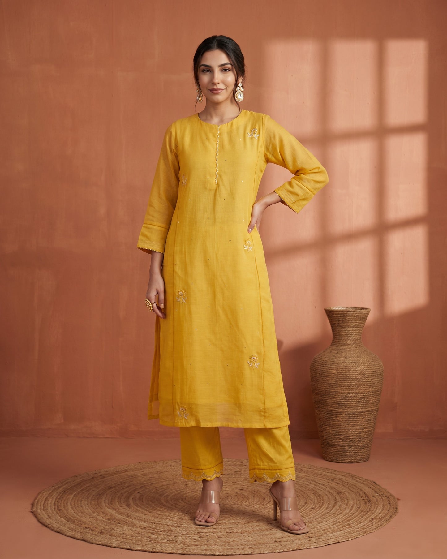 Kanak Suit Set- Yellow