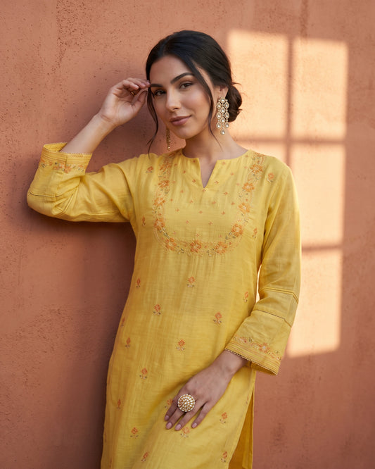 Amaltas Suit Set- Yellow