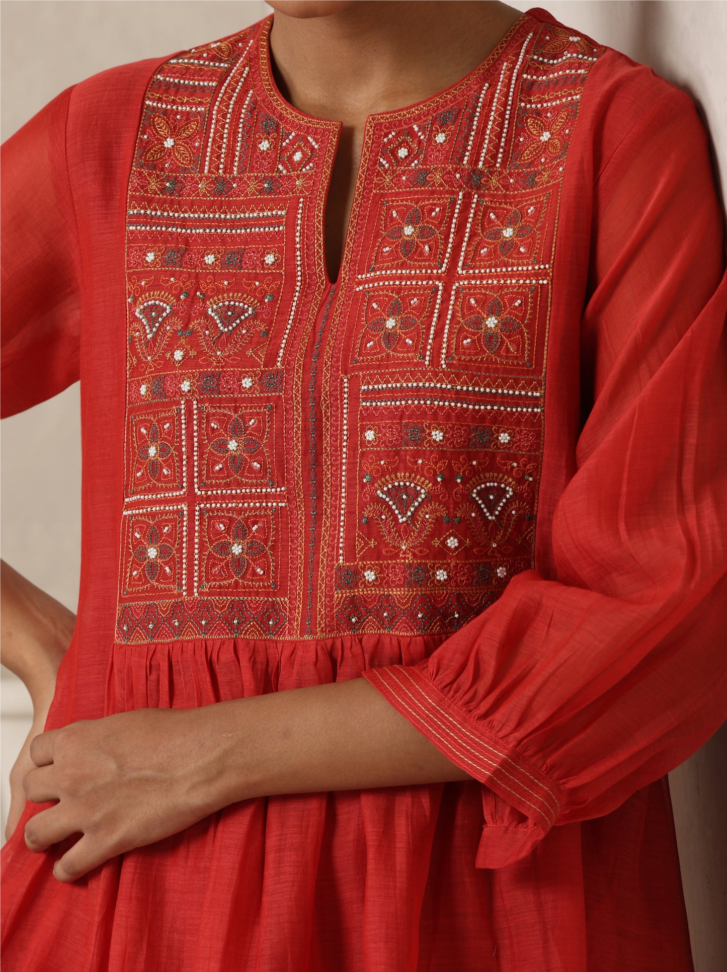 Gazal Coord Set- Red