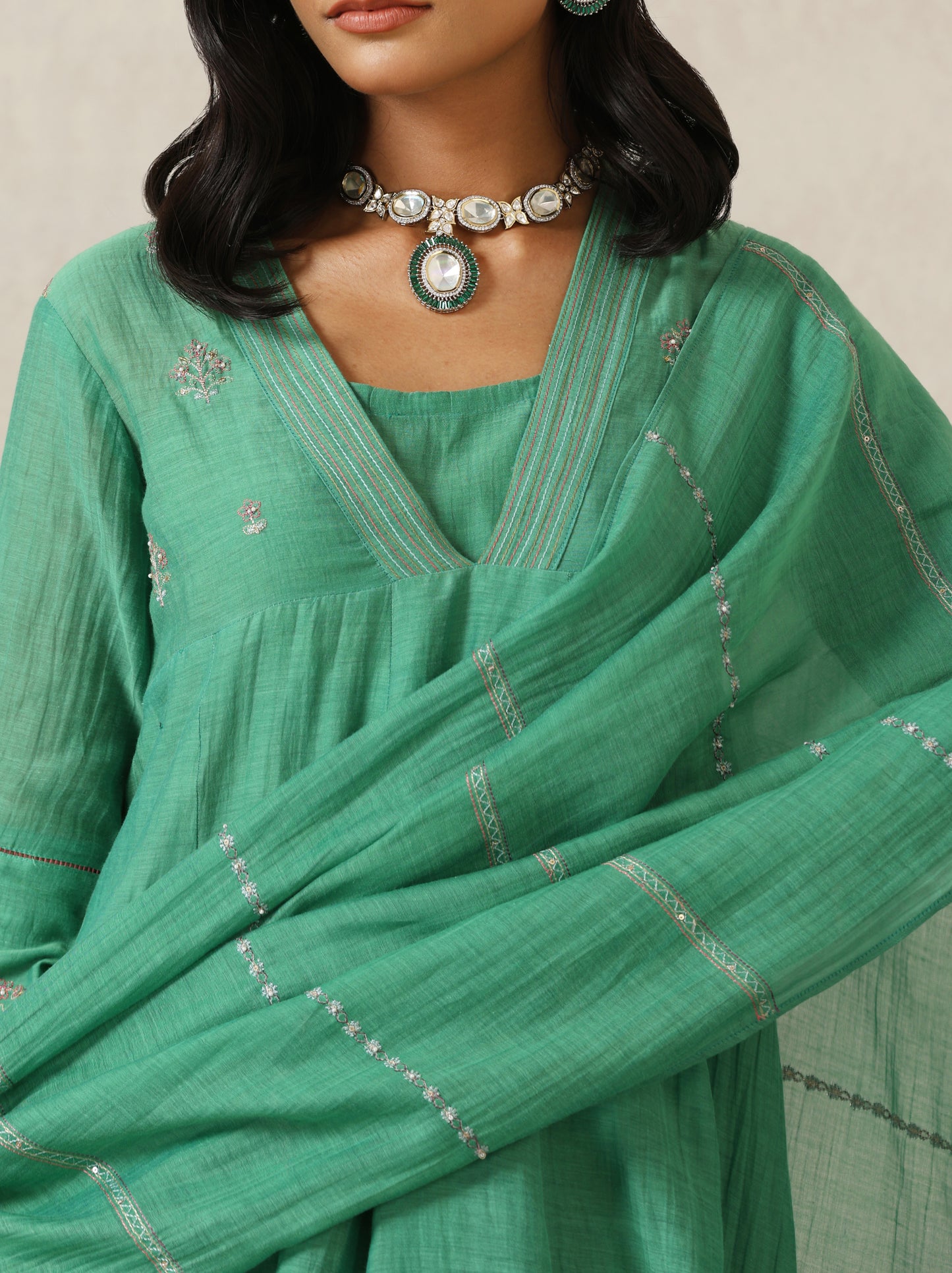 Seher Suit Set- Green