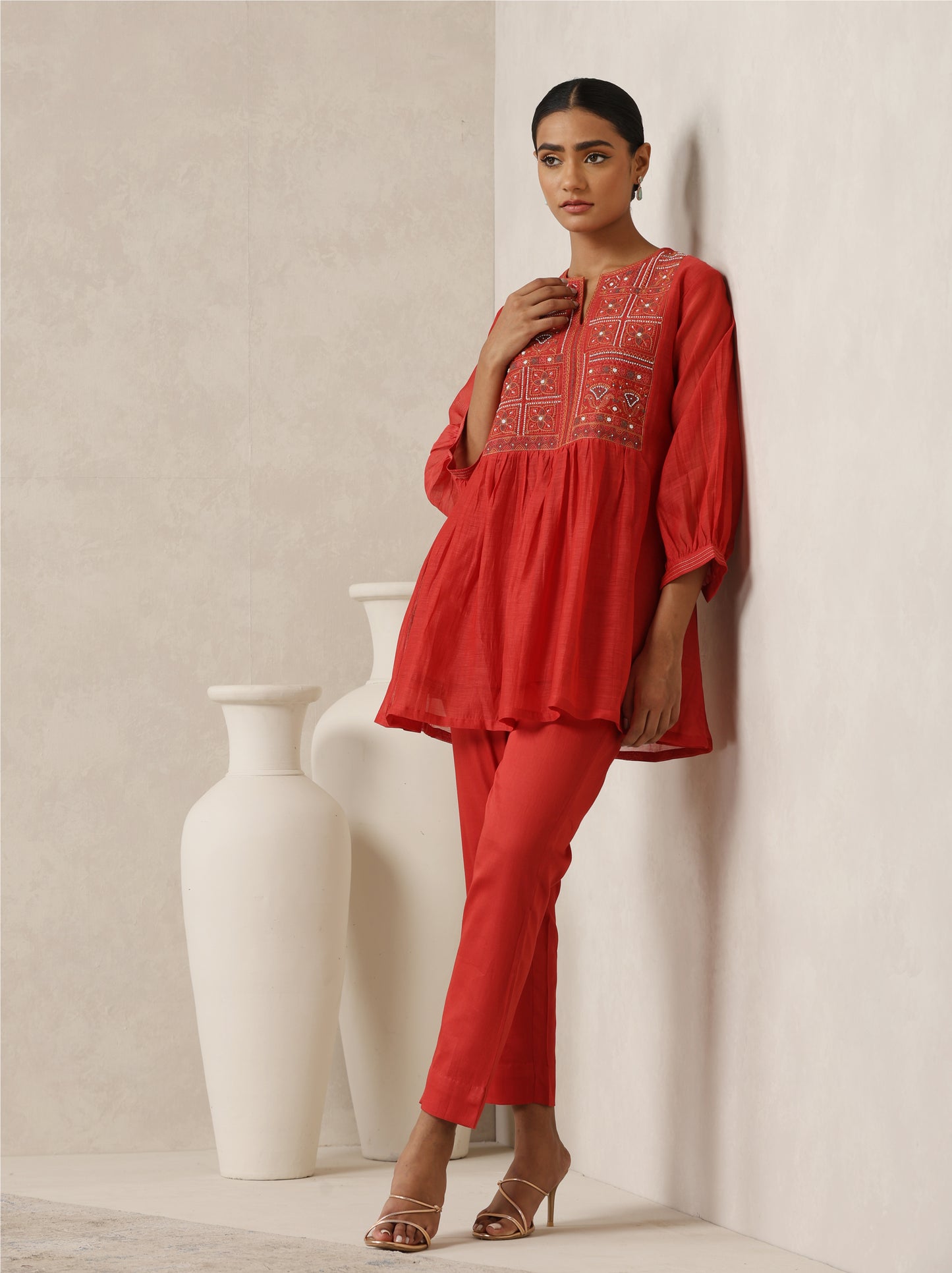 Gazal Coord Set- Red