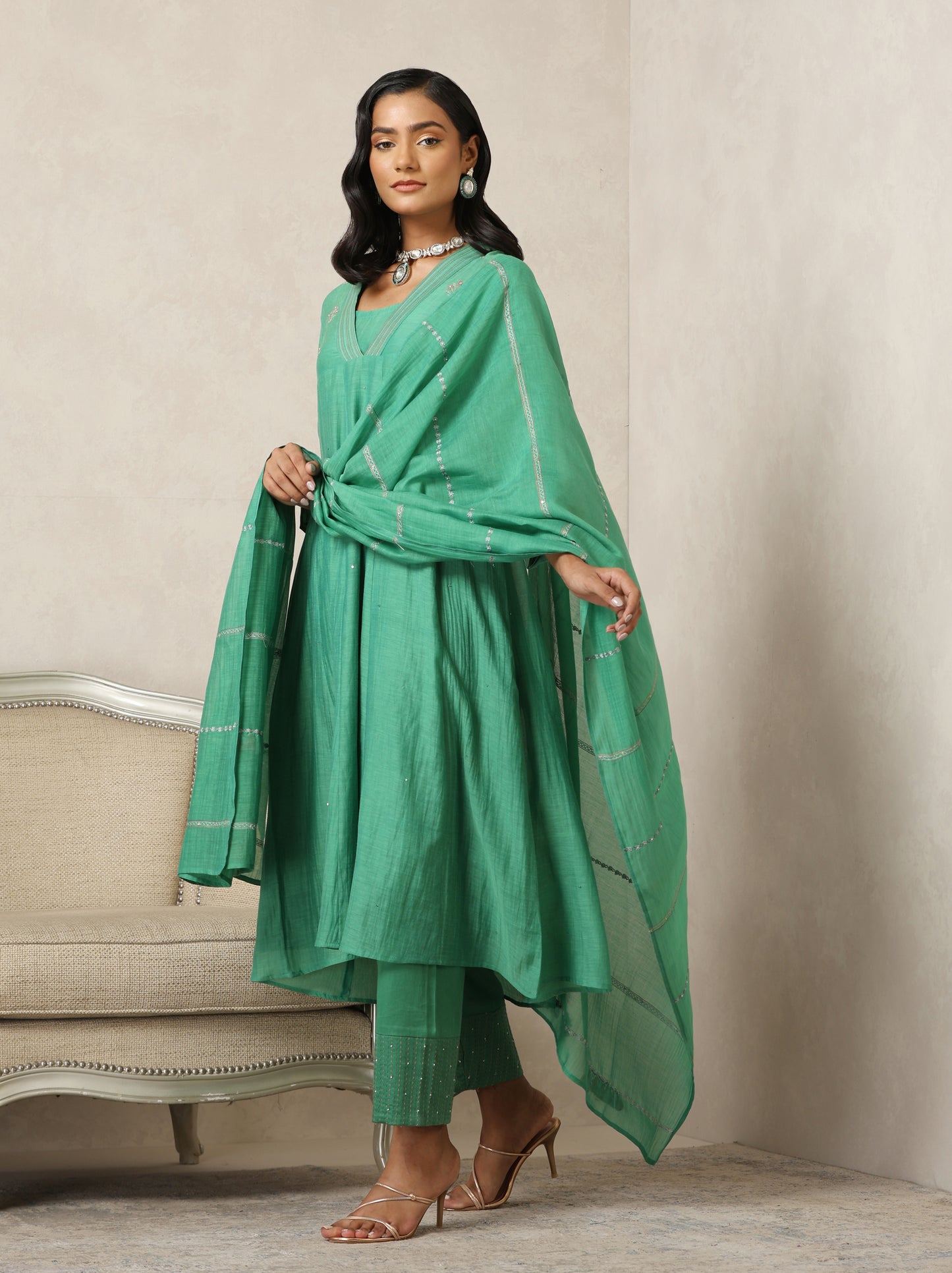 Seher Suit Set- Green