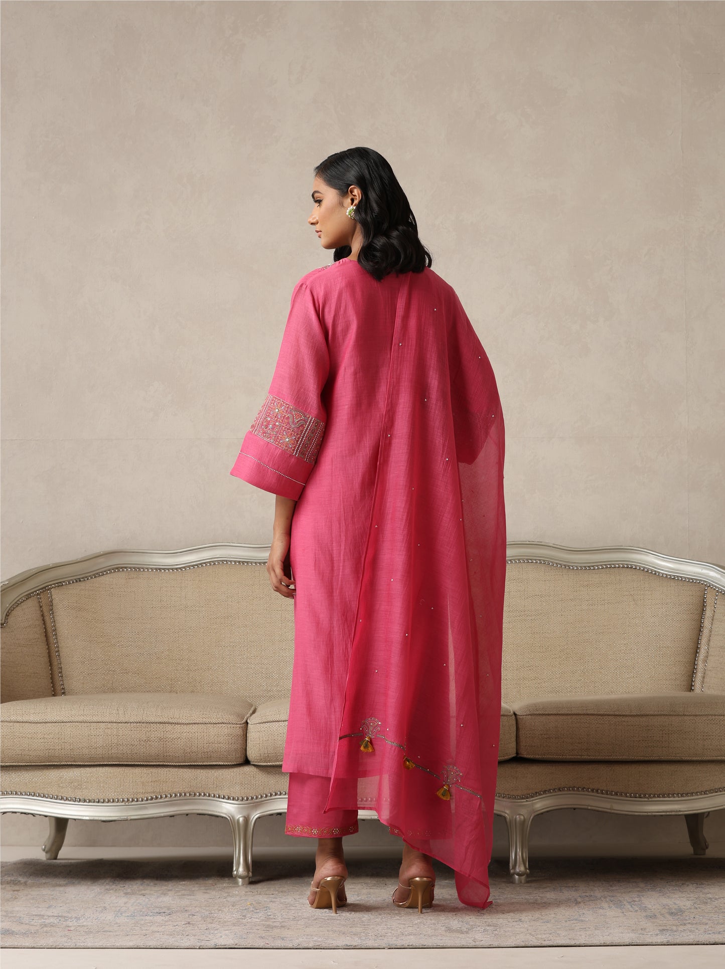 Tarini Suit Set- Pink