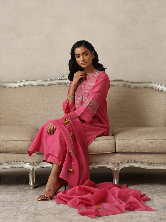 Tarini Suit Set- Pink