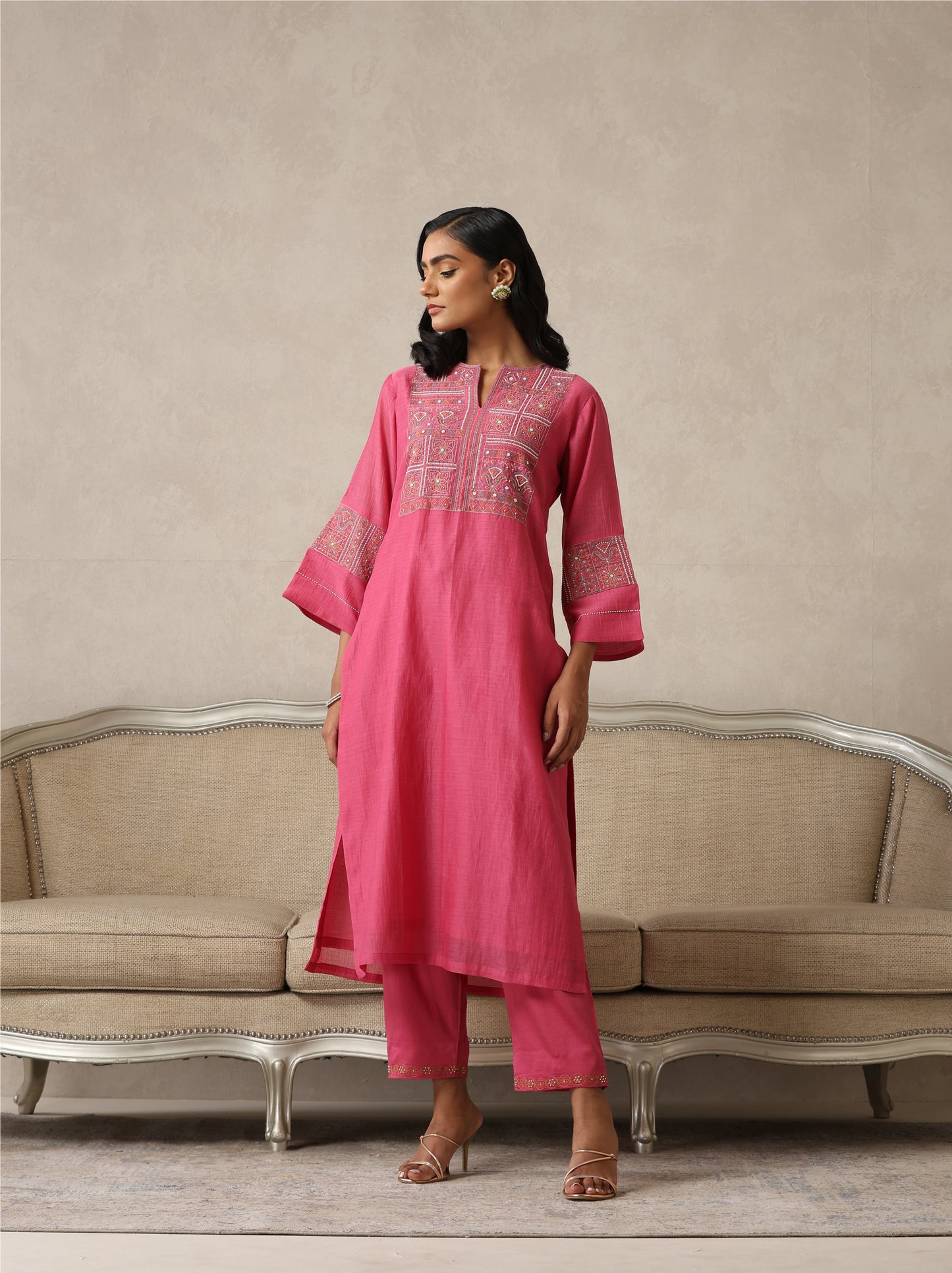 Tarini Suit Set- Pink