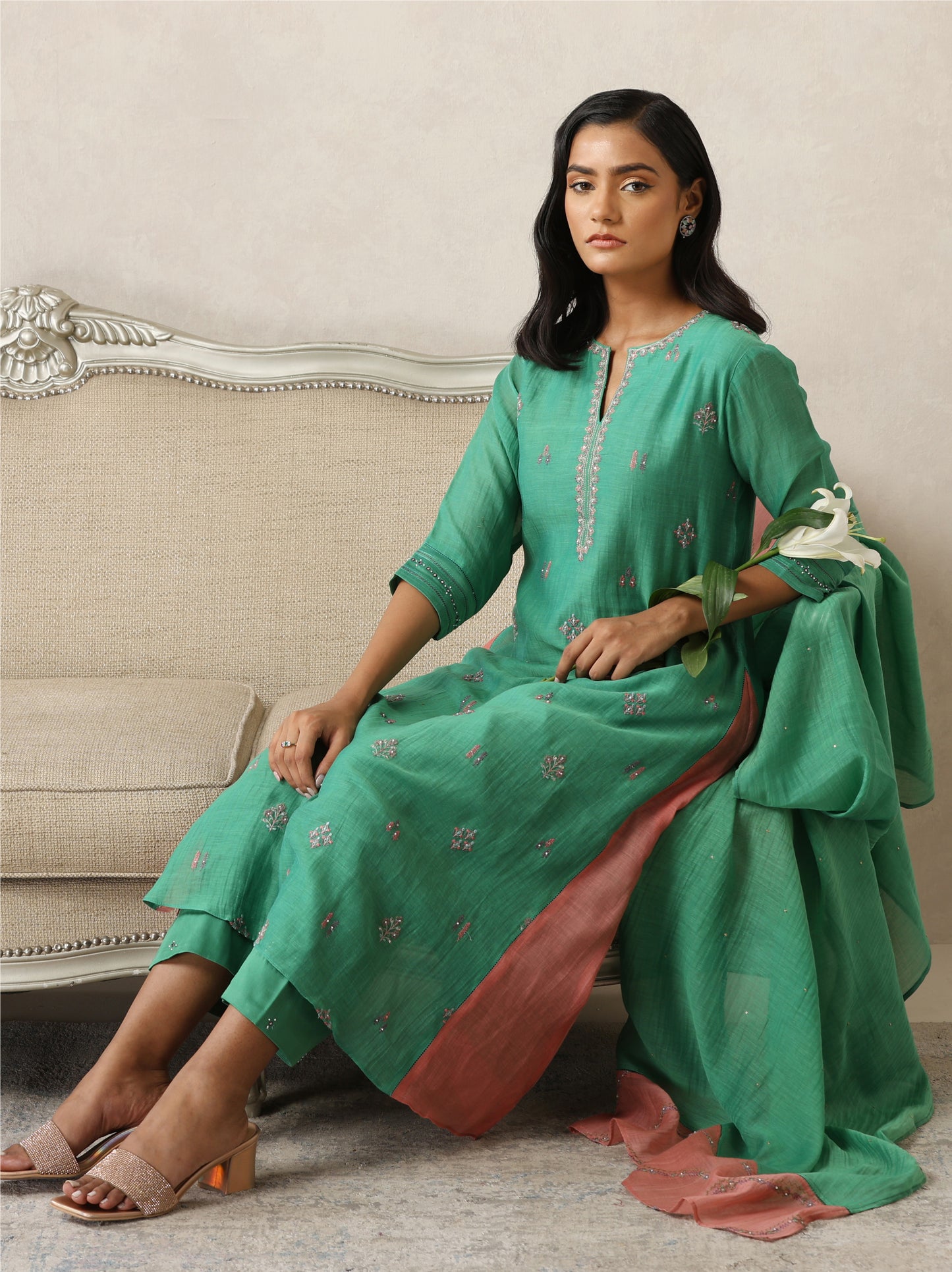 Chaya Suit Set- Green