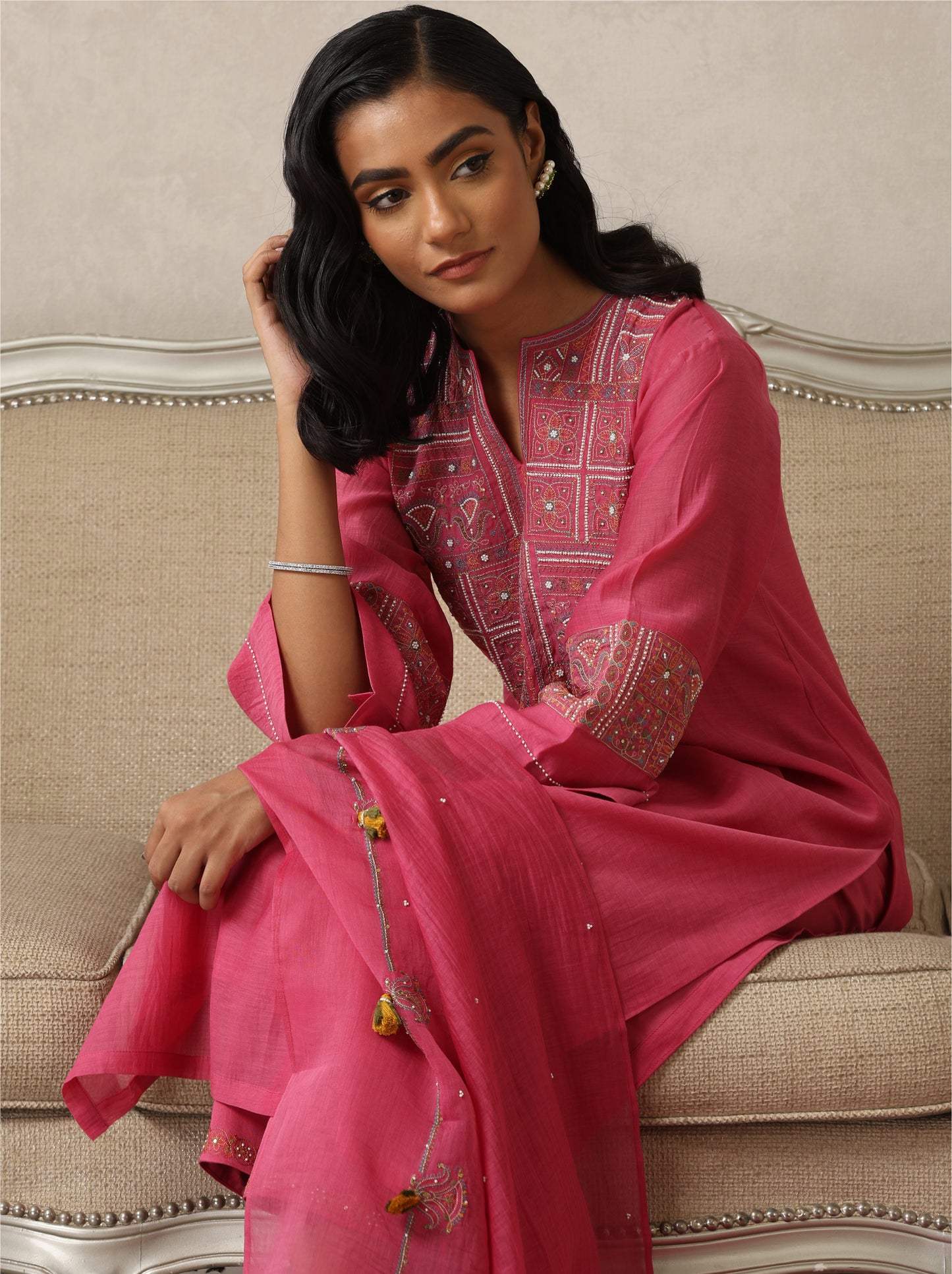 Tarini Suit Set- Pink