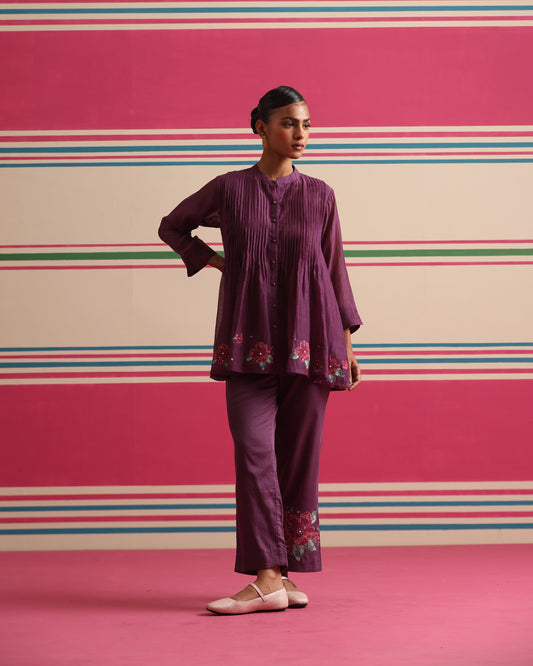 Blush Wood Cord Set - Purple