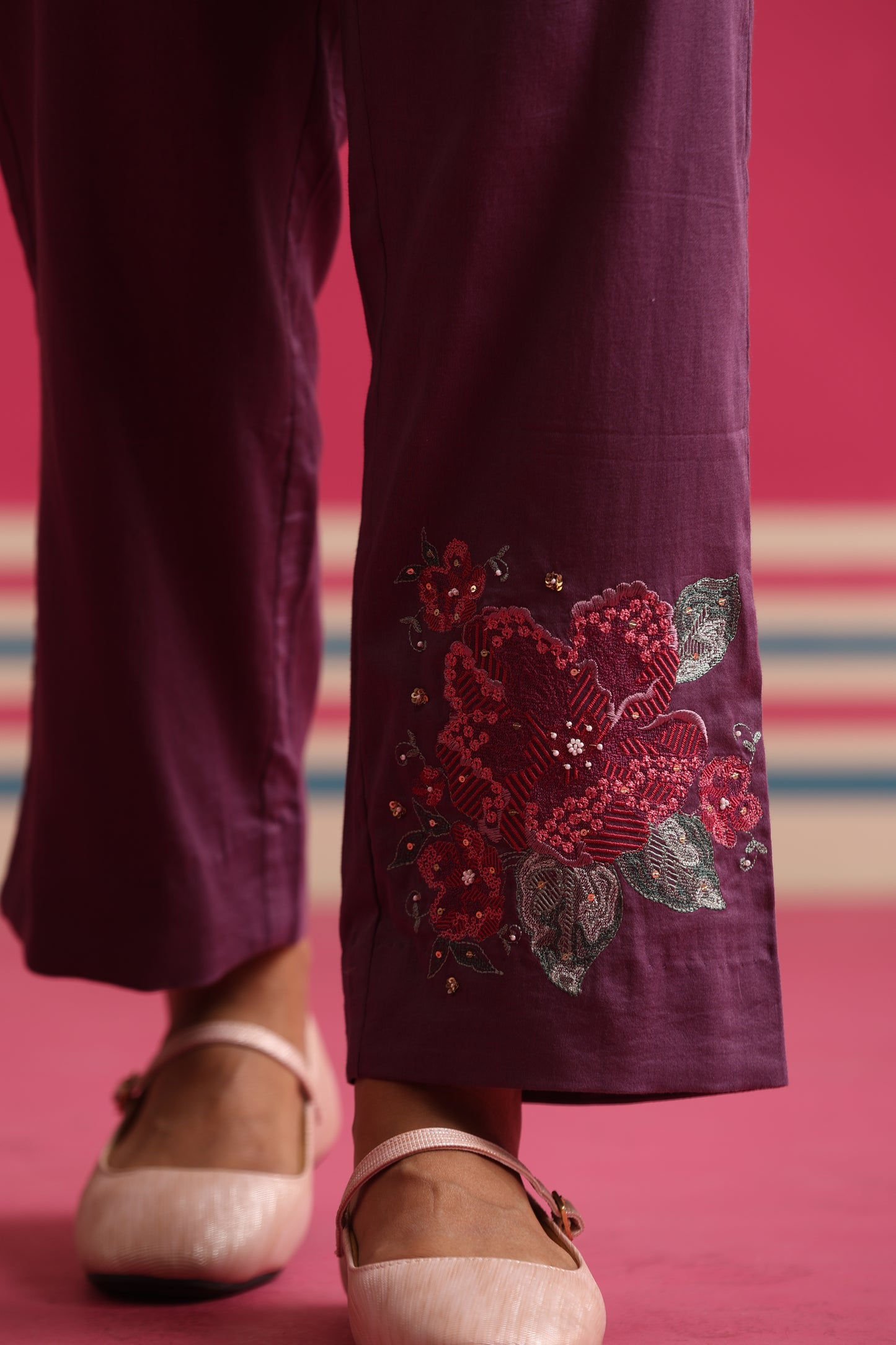 Blush Wood Cord Set - Purple