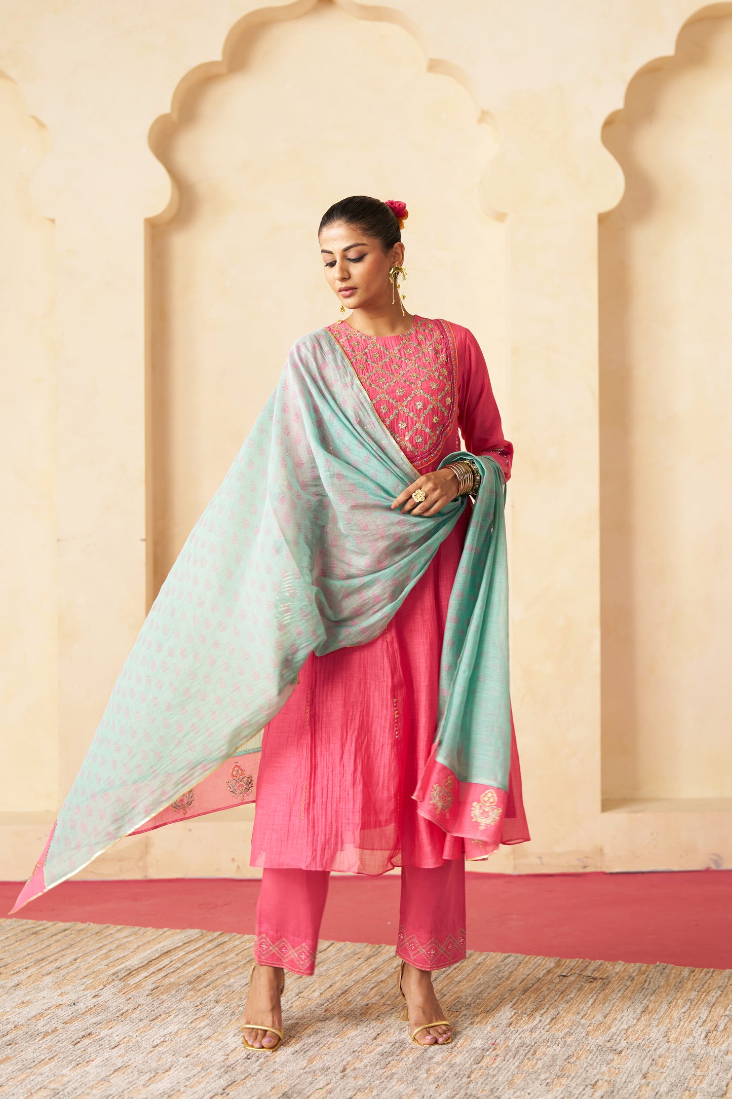 Pankhuri Suit Set- Pink