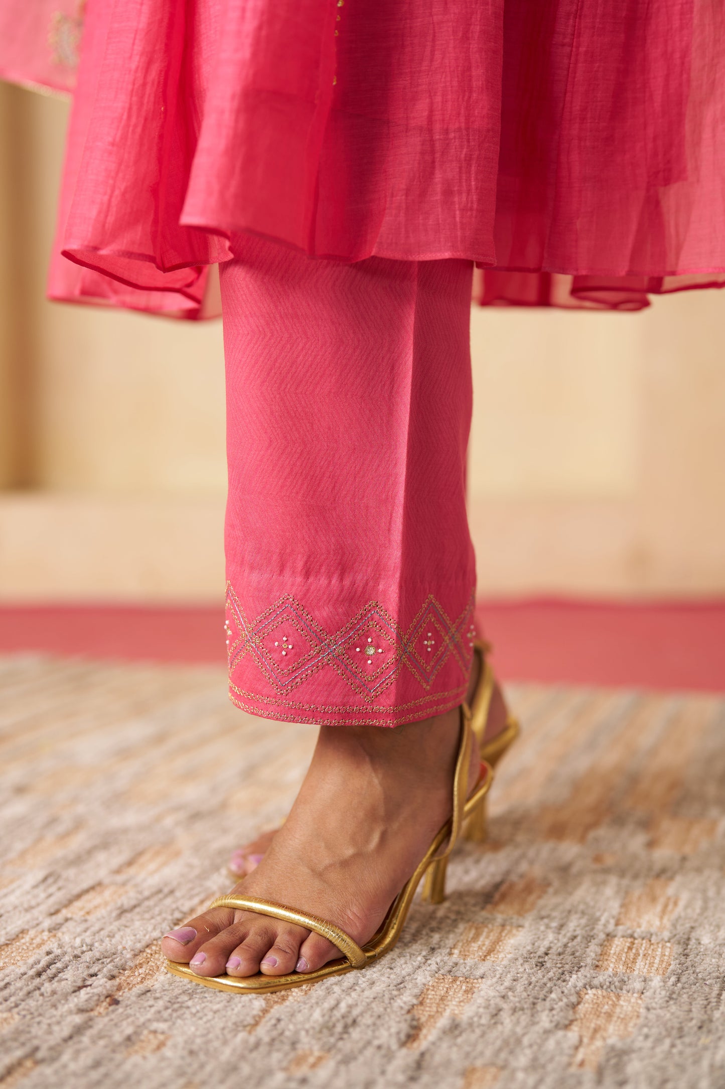 Pankhuri Suit Set- Pink
