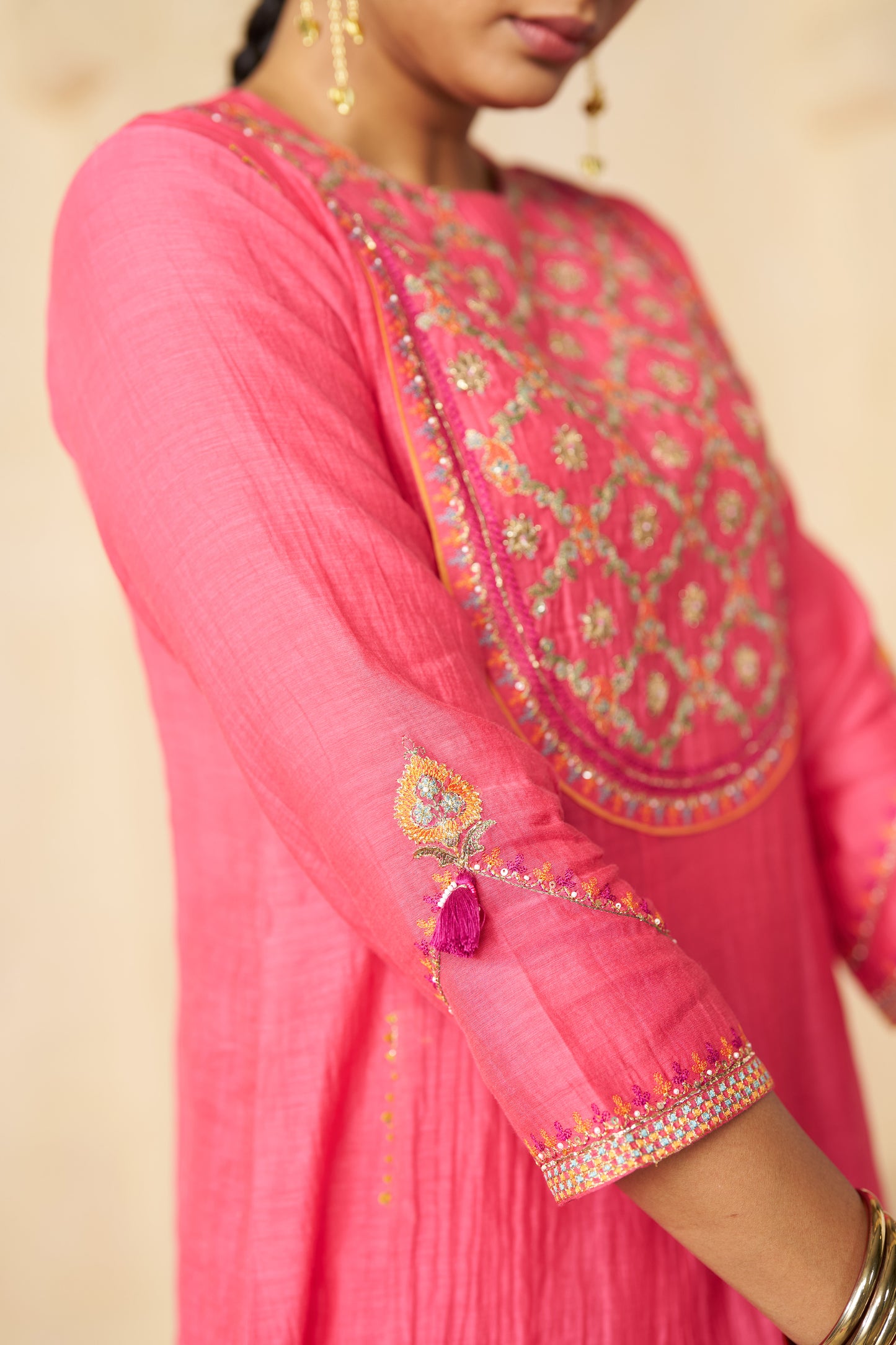 Pankhuri Suit Set- Pink