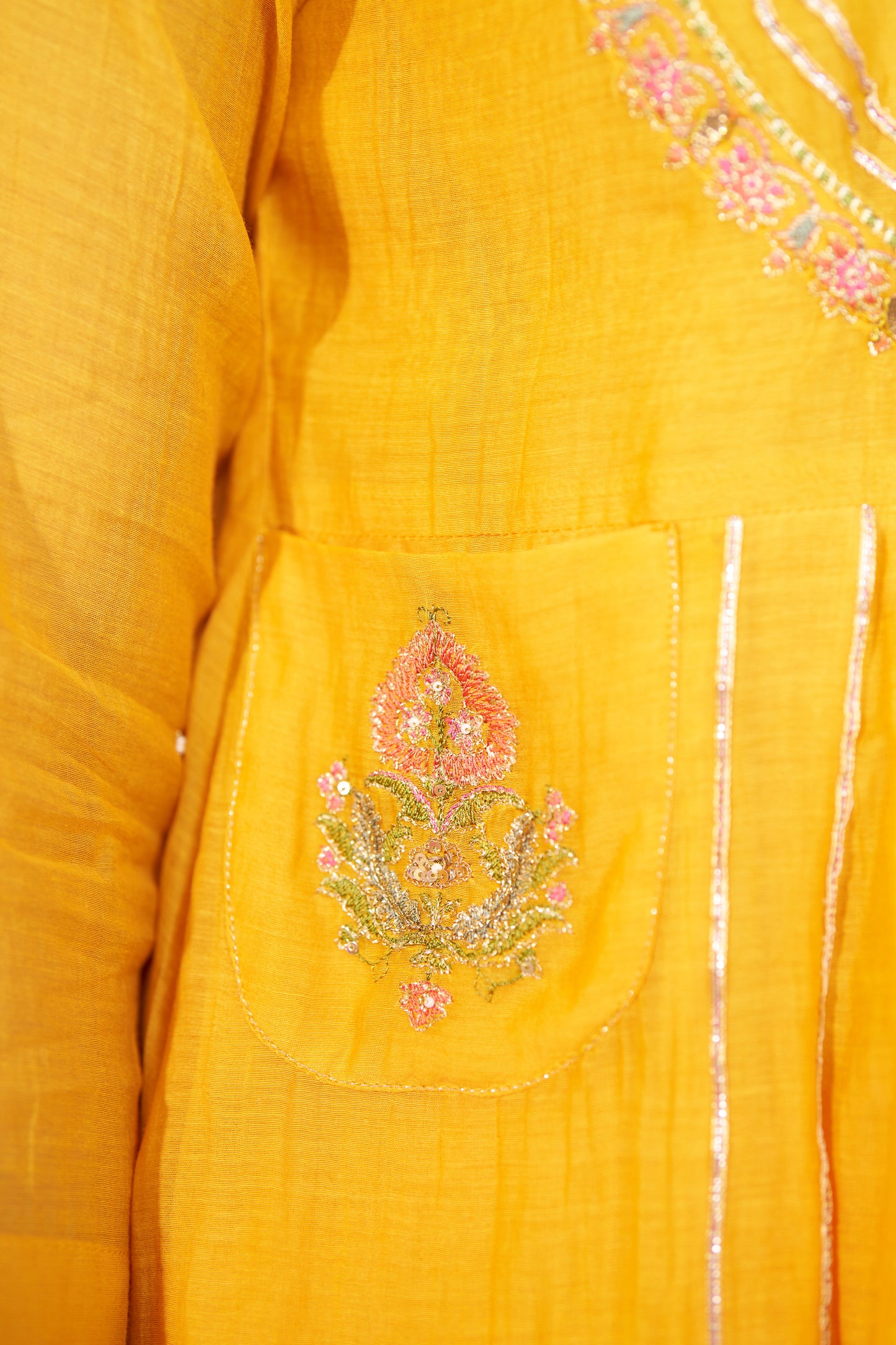 Kesari Roop Cord Set- Yellow