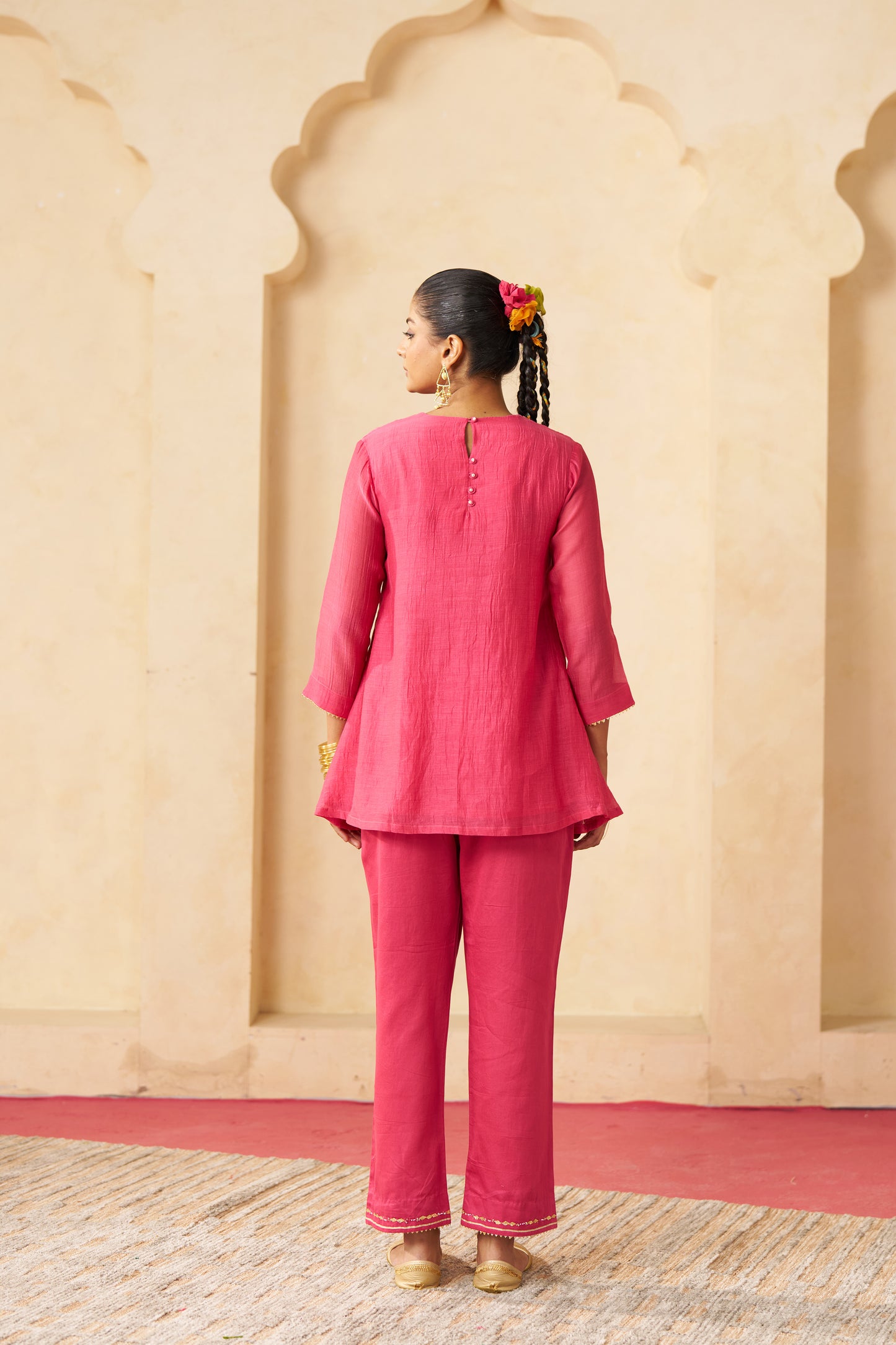 Rajsi Roop Cord Set- Pink