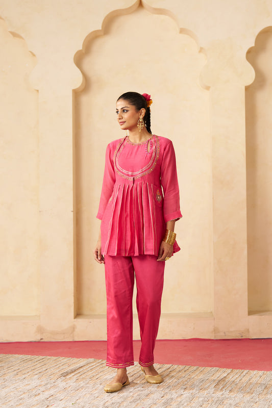 Rajsi Roop Cord Set- Pink