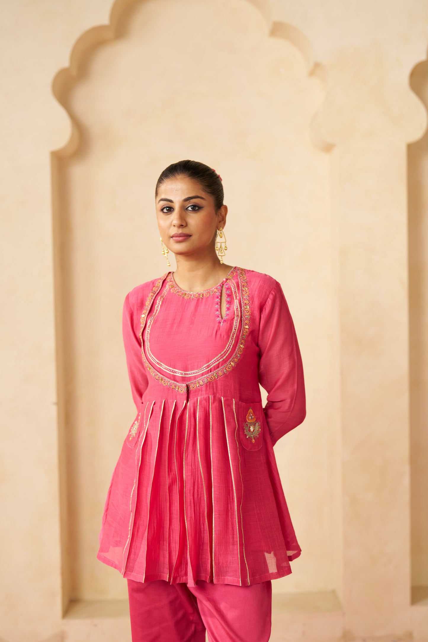 Rajsi Roop Cord Set- Pink