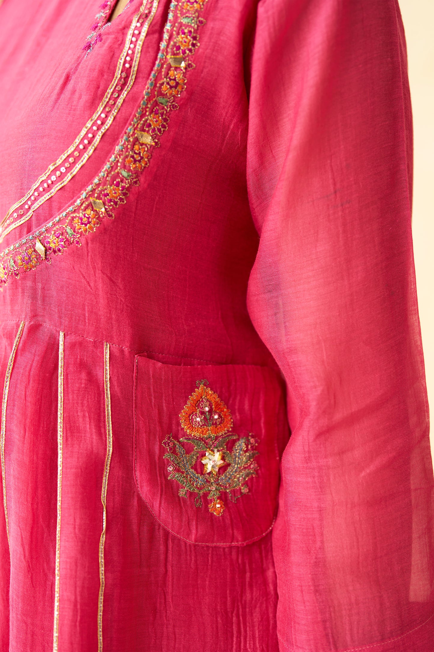 Rajsi Roop Cord Set- Pink
