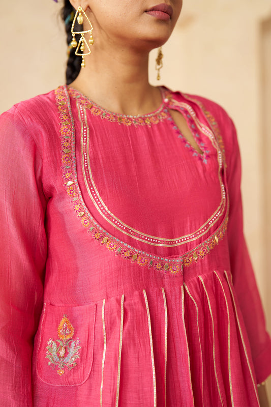 Rajsi Roop Cord Set- Pink
