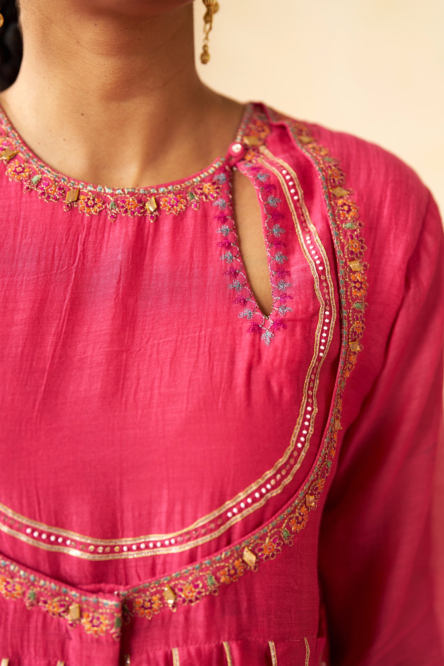 Rajsi Roop Cord Set- Pink
