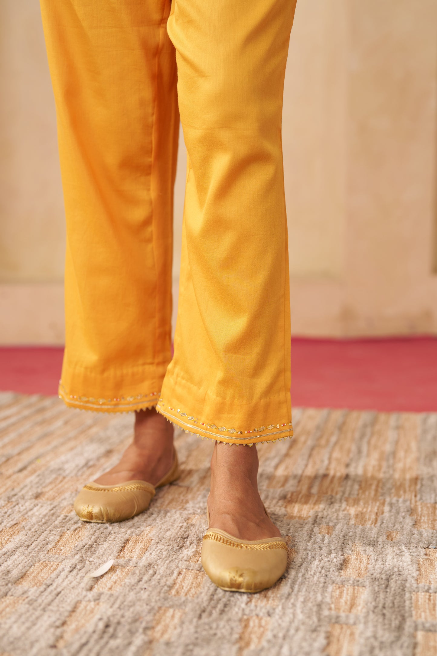 Peeli Dhoop Cord Set- Yellow