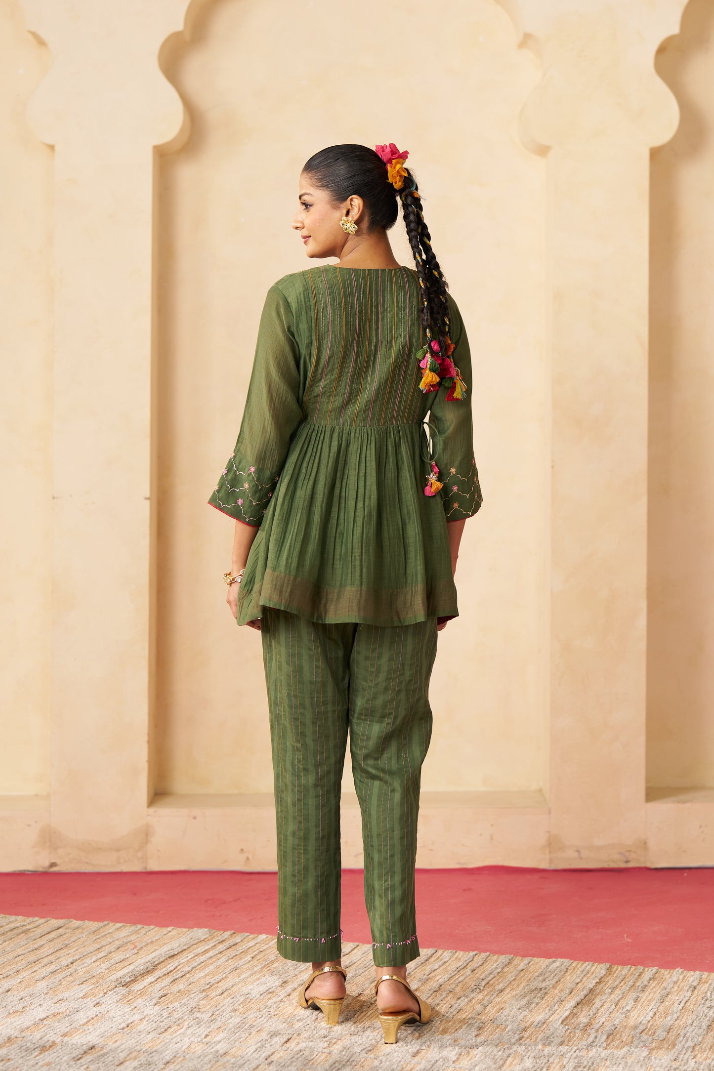 Harit Ang Cord Set- Green