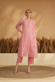 Gulista Breeze Kurta Pant Set- Pink