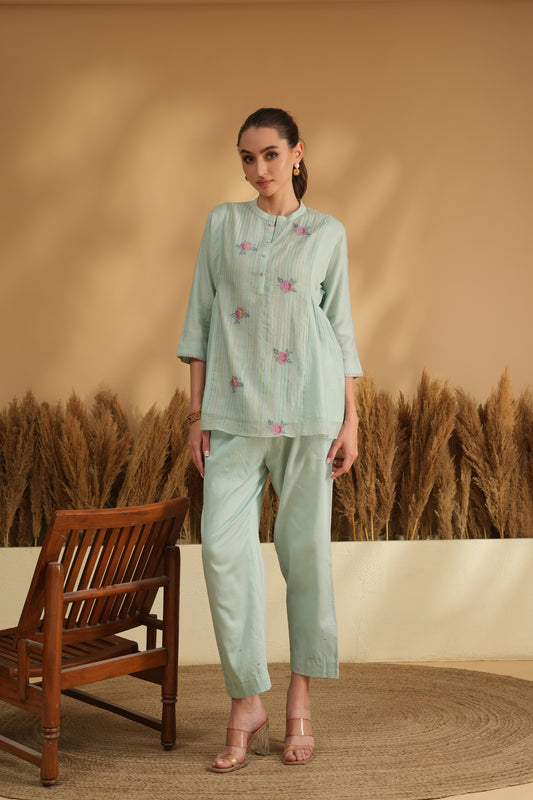 Fiza Flare Cord Set- Blue
