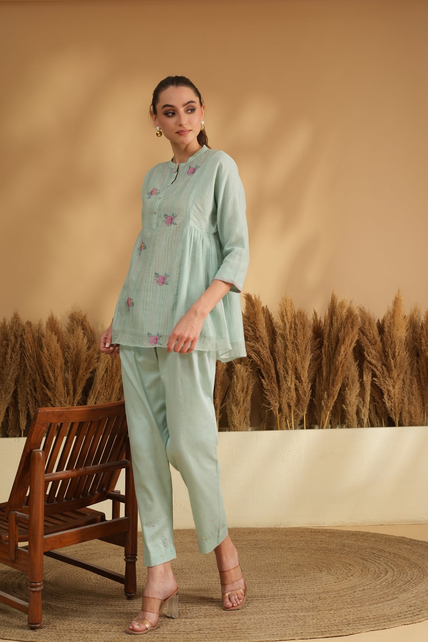 Fiza Flare Cord Set- Blue